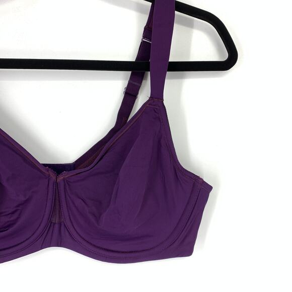Cacique Bra Women's 38C Lightweight T-Shirt Adjustable Straps Purple *SAMPLE - Picture 3 of 5